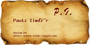 Pautz Ilmár névjegykártya